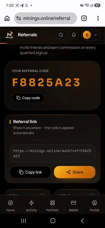 miningx app